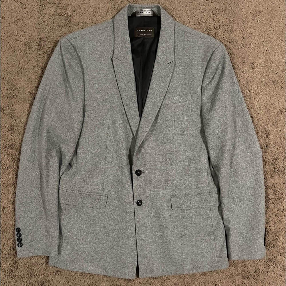 Zara Men’s Light Gray Blazer SZ 44R